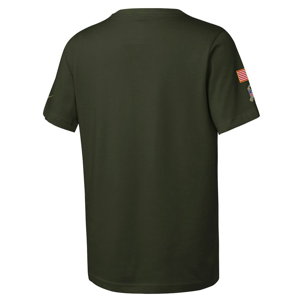Washington Commanders Youth 2025 Salute to Service Sideline Dri-FIT T-Shirt - Olive | Nike on sale