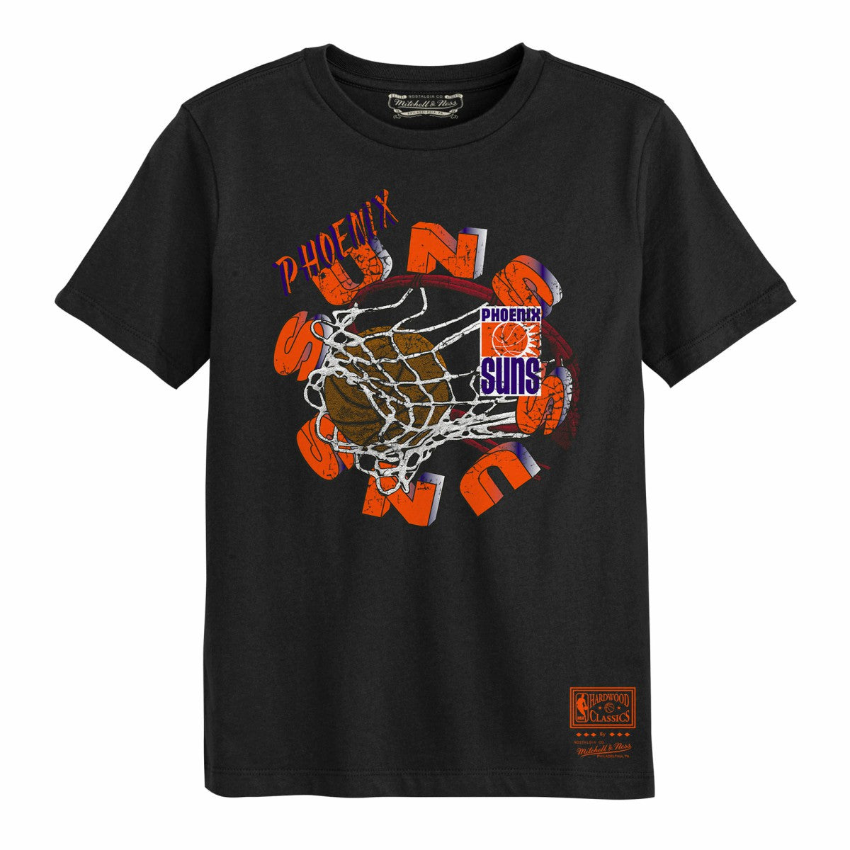 Phoenix Suns Preschool In The Net T-Shirt - Black | Mitchell & Ness discount