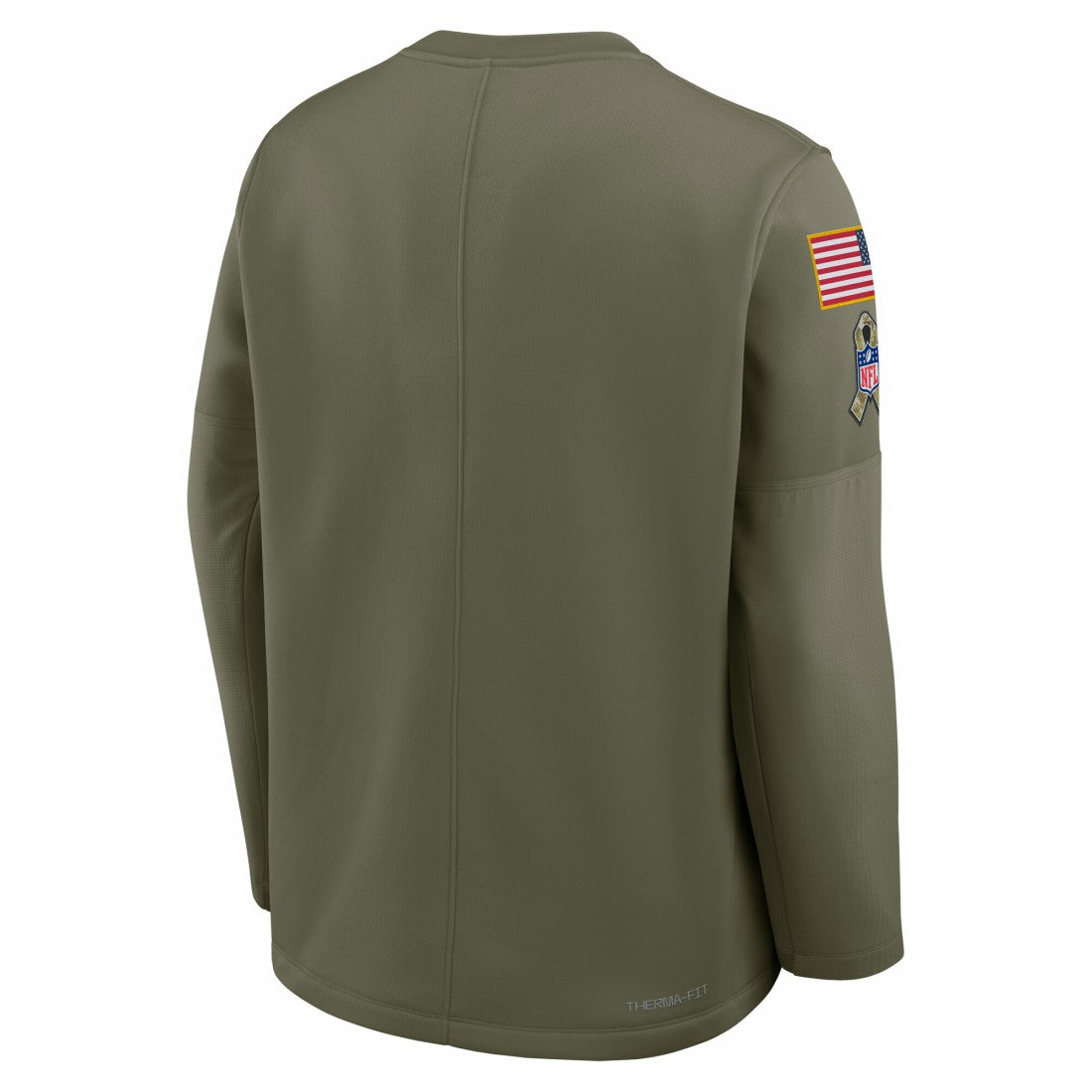 Miami Dolphins 2025 Salute to Service Sideline Coaches Therma-FIT Long Sleeve Shirt - Olive | Nike on sale
