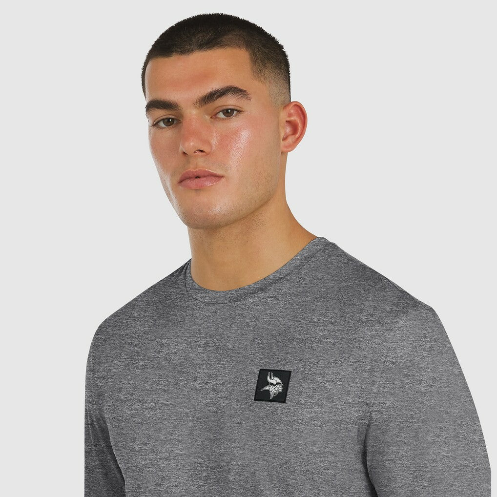 Minnesota Vikings J. Palmer Four Down Long Sleeve T-Shirt - Heather Black sale