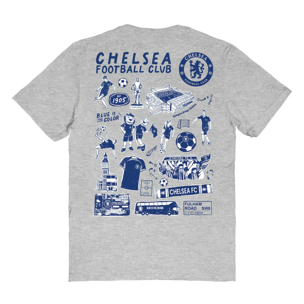 Chelsea Vive La Fete Women's Impressions Artwork T-Shirt - Heather Gray online