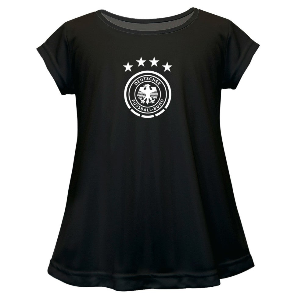 Germany National Team Vive La Fete Girls Youth Color Badge A-Line Top - Black sale