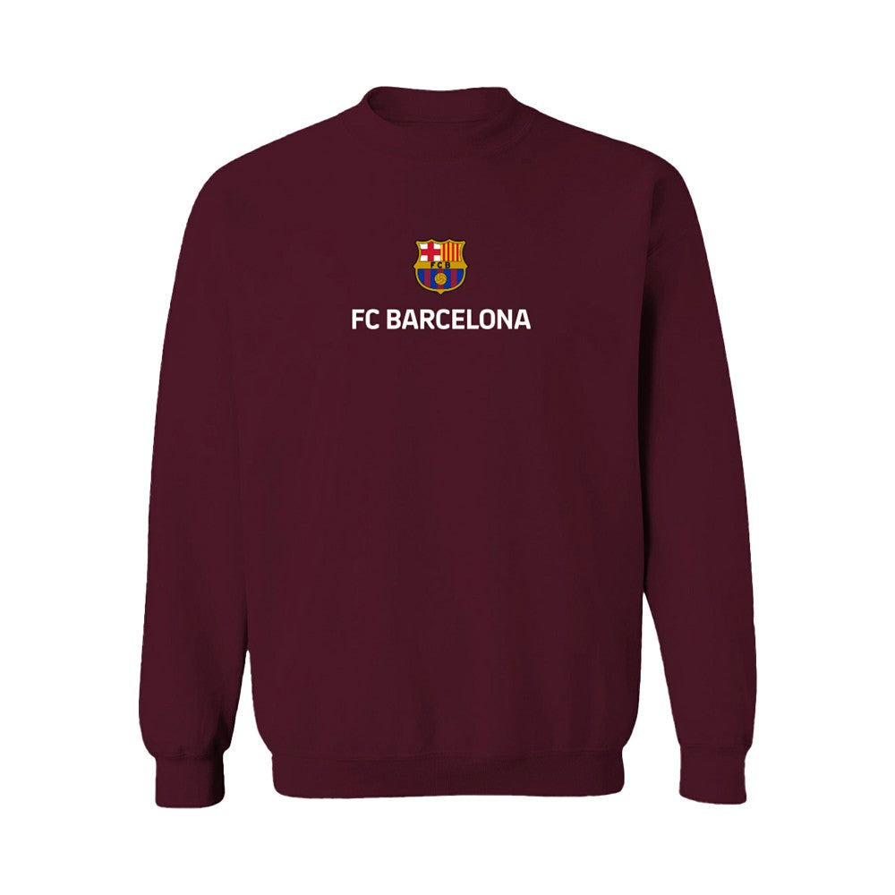 Barcelona Vive La Fete Women's Color Badge Pullover Sweatshirt - Maroon outlet