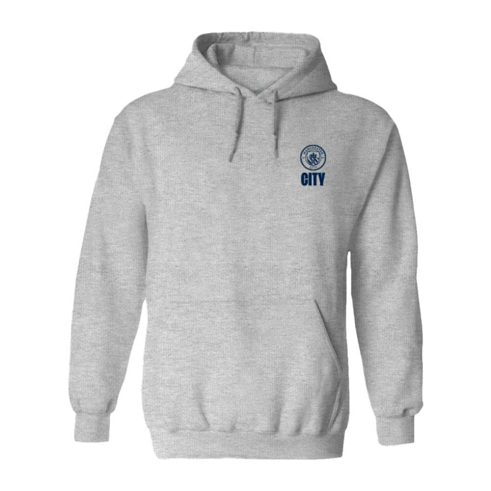 Manchester City Vive La Fete Women's Color Badge Pullover Hoodie - Heather Gray on sale