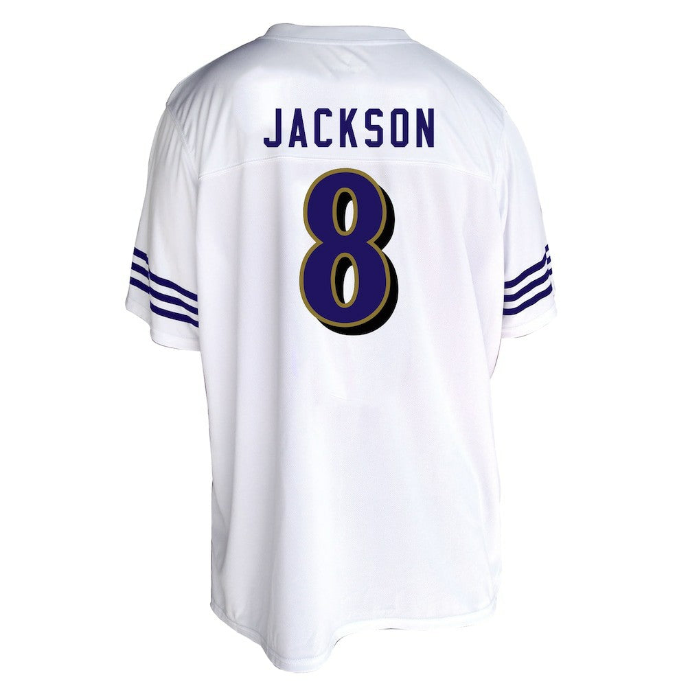 Lamar Jackson Baltimore Ravens Women's Plus Size Fashion Jersey - White cheap