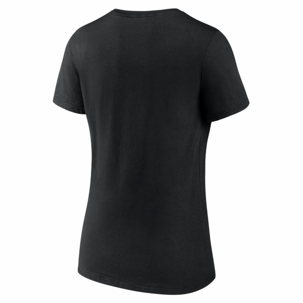 Colorado Rockies Women's Logo V-Neck T-Shirt - Black