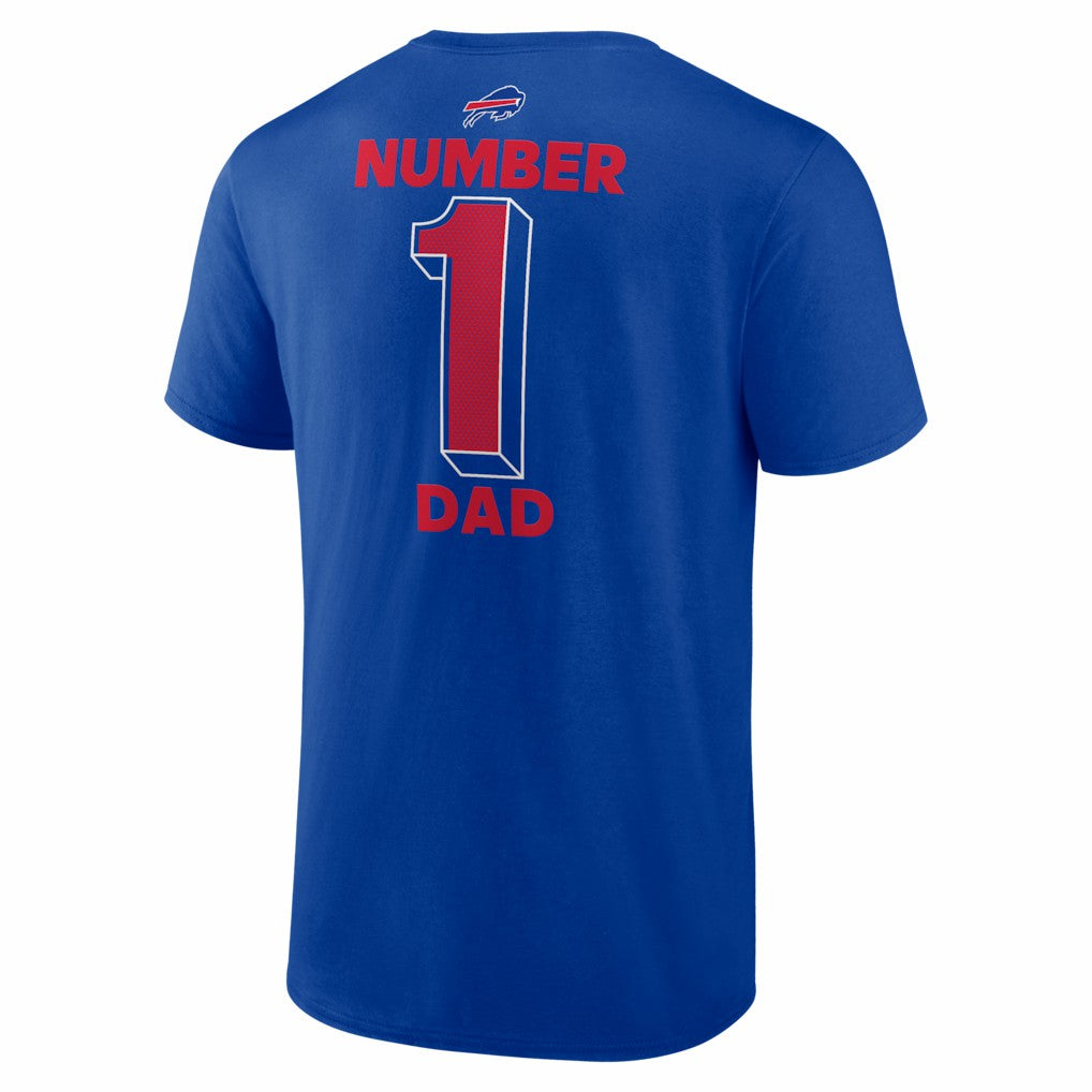Buffalo Bills #1 Dad Jersey T-Shirt - Royal for sale