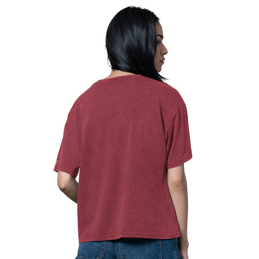 Washington Commanders Starter Women's Oversized Hall of Fame T-Shirt - Heather Burgundy cheap