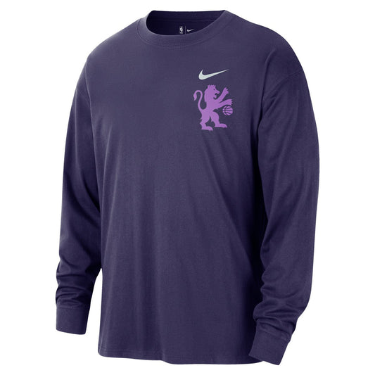 Sacramento Kings 2025/26 City Edition Remix Essential Logo Long Sleeve T-Shirt - Purple | Nike discount