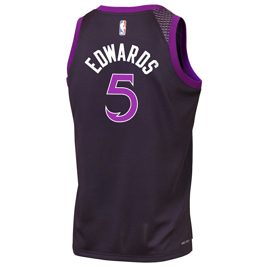 Anthony Edwards Minnesota Timberwolves Youth 2025/26 City Edition Swingman Jersey - Purple | Nike shop