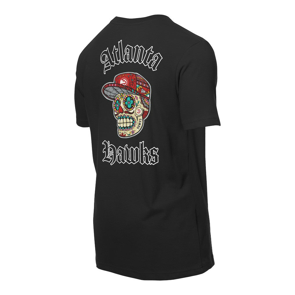 Atlanta Hawks Sugar Skulls T-Shirt - Black | New Era sale