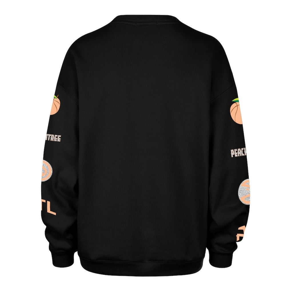 Atlanta Hawks '47 Women's 2025/26 City Edition Go Big Oversized Sweatshirt - Black | 47 brand online
