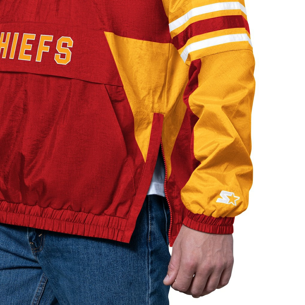 Kansas City Chiefs Starter Prospect Half-Zip Pullover - Red for sale
