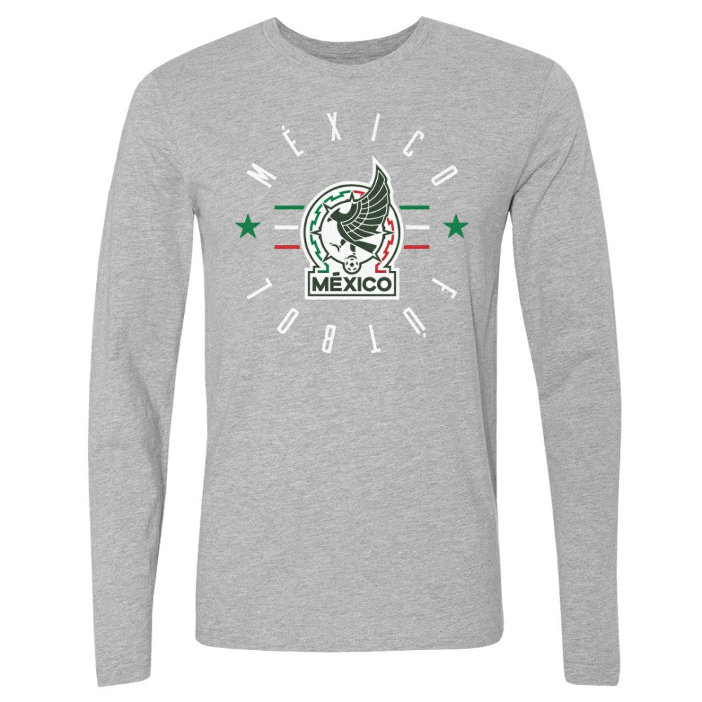 Mexico National Team 500 Level Futbol Long Sleeve T-Shirt - Heather Gray online