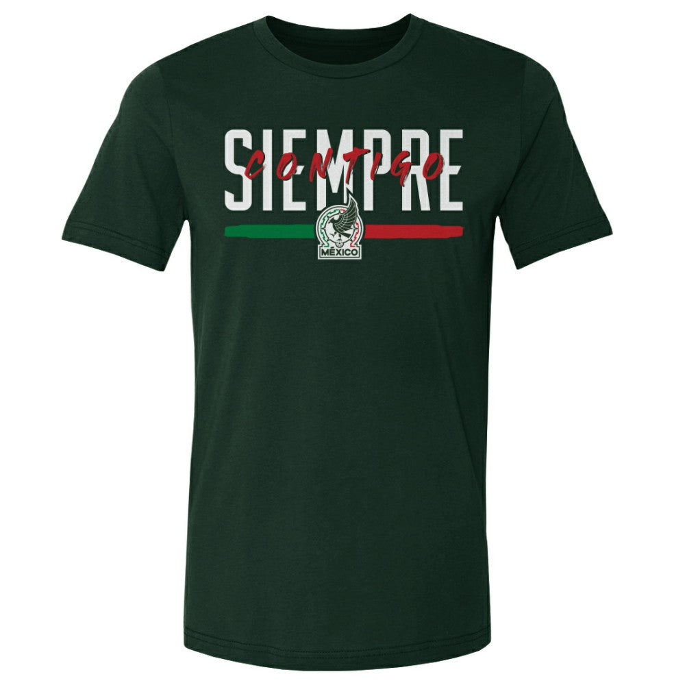 Mexico National Team 500 Level Siempre Contigo Cotton T-Shirt - Forest Green for sale