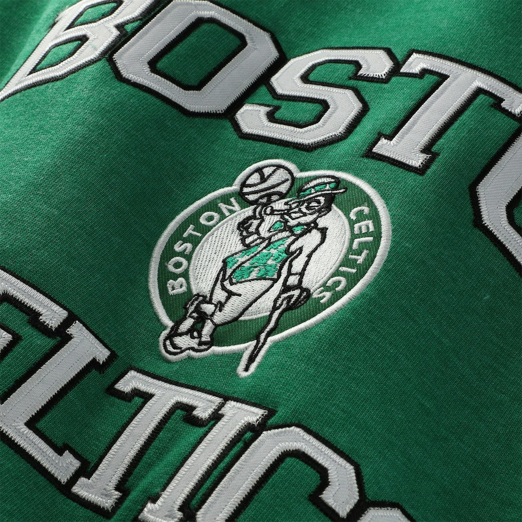 Boston Celtics Hardwood Classics Big & Tall Crewneck Sweatshirt - Heather Kelly Green | Mitchell & Ness for sale