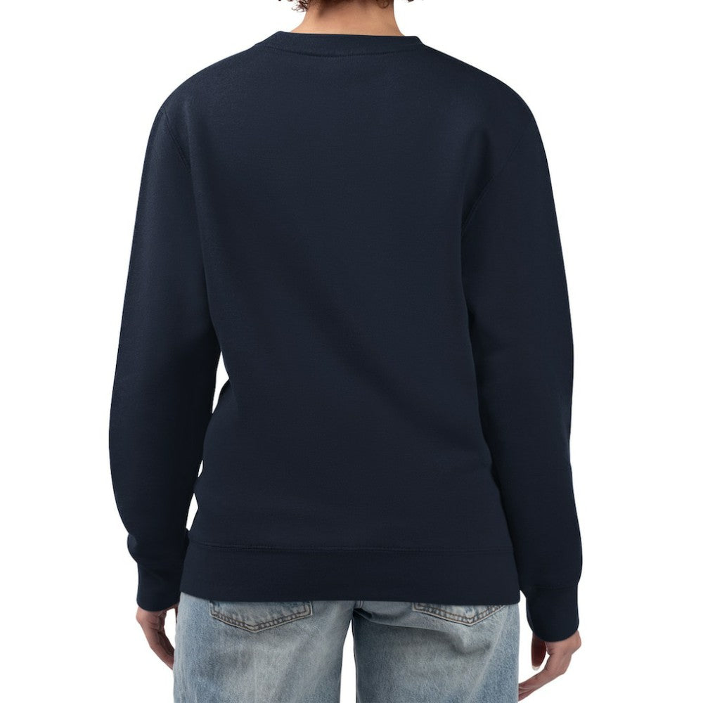 New York Yankees G-III 4Her by Carl Banks Women's Double Heart Fleece Pullover Sweatshirt - Navy