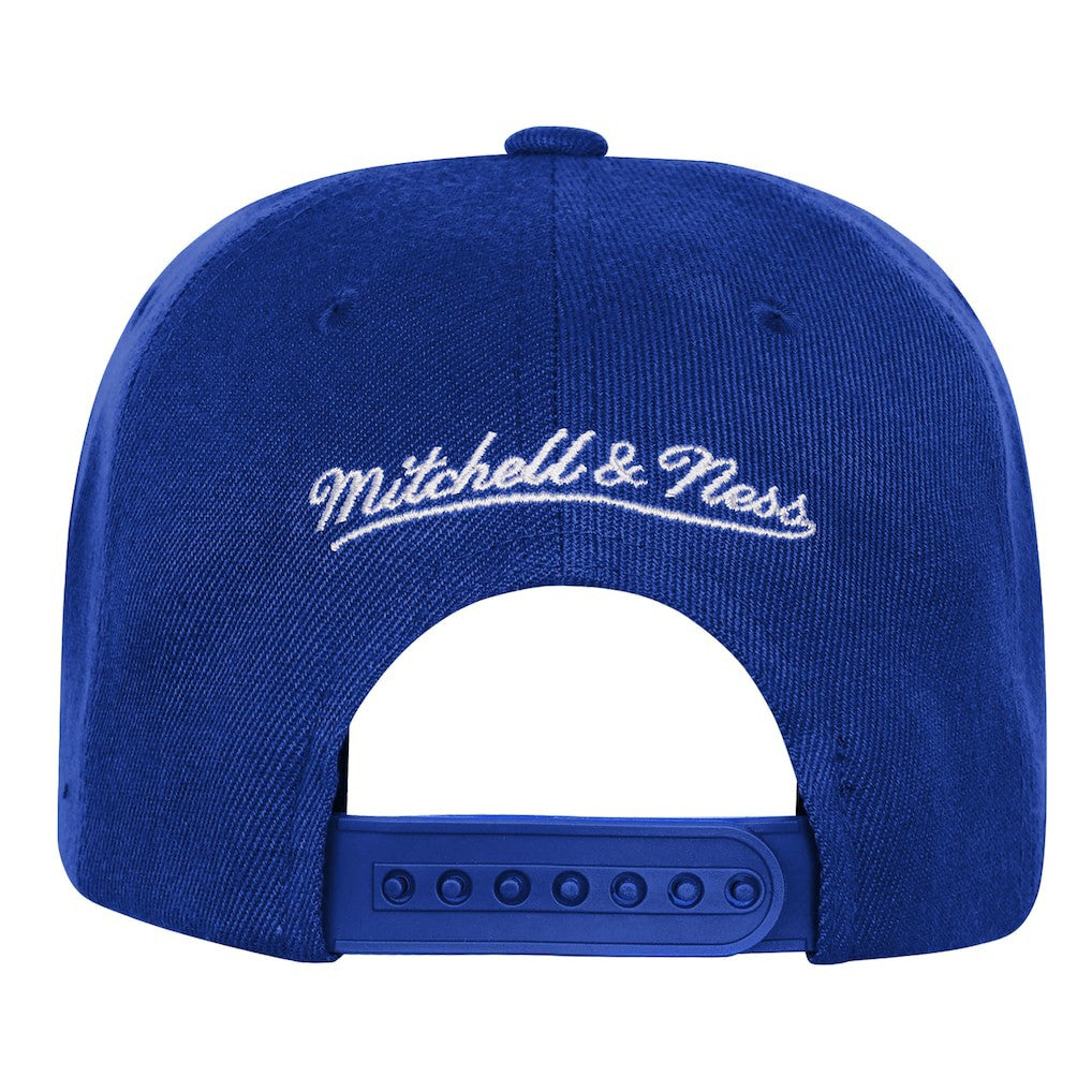 New York Knicks Youth 50th Anniversary Duo Front Snapback Hat - Blue | Mitchell & Ness discount