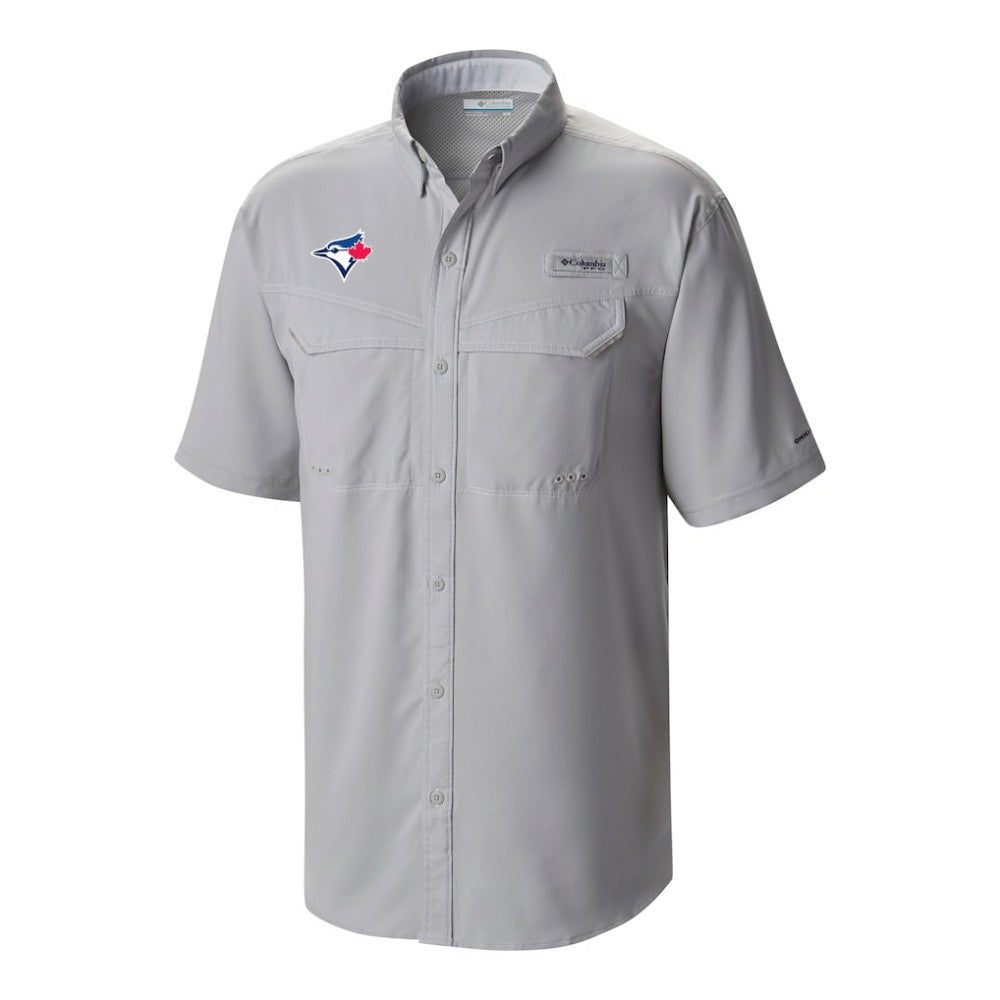 Toronto Blue Jays Omni-Wick Low Drag Offshore Button-Up Shirt - Gray | Columbia