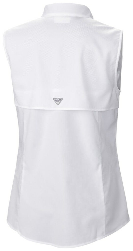 Miami Marlins Women's Tamiami Sleeveless Shirt - White | Columbia