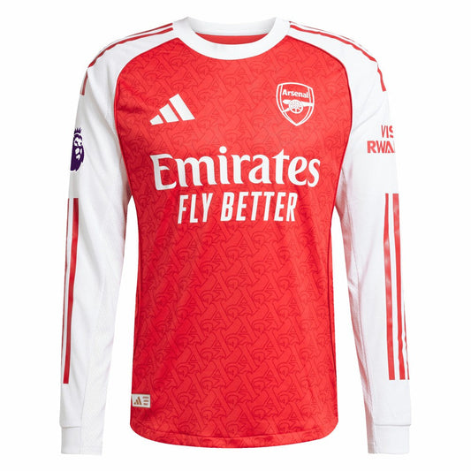 Bukayo Saka Arsenal 2025/26 Home Long Sleeve Player Jersey - Red | Adidas on sale