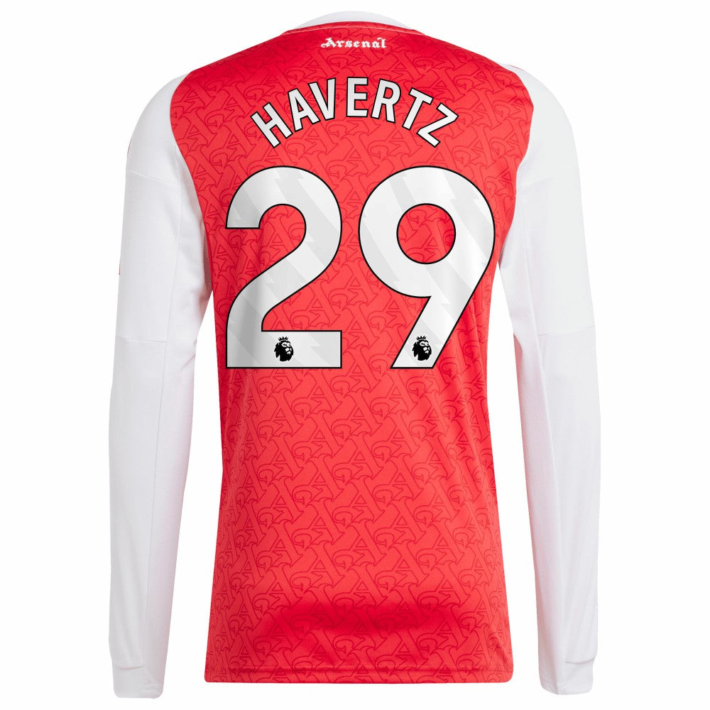 Kai Havertz Arsenal 2025/26 Home Replica Long Sleeve Player Jersey - Red | Adidas outlet