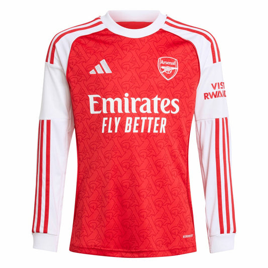 Bukayo Saka Arsenal Youth 2025/26 Home Replica Long Sleeve Player Jersey - Red | Adidas sale