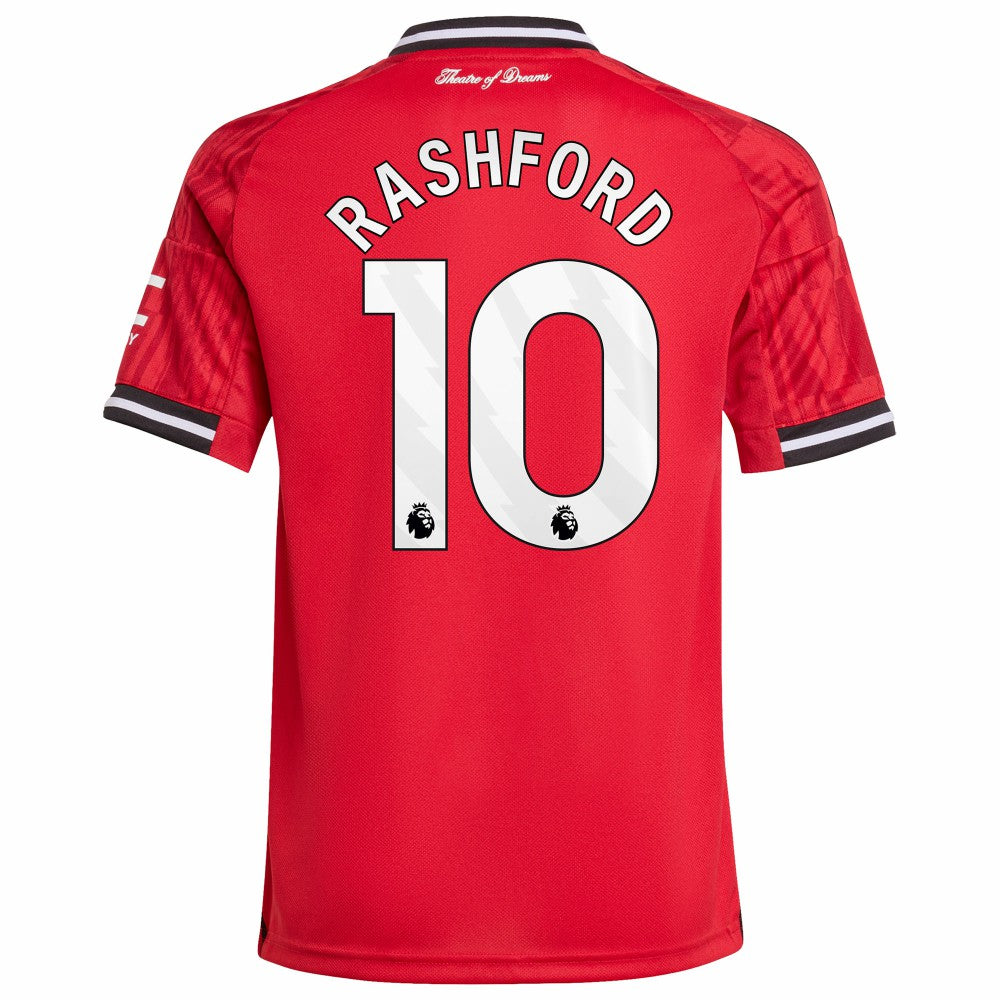 Marcus Rashford Manchester United Youth Home 2025/26 Replica Player Jersey - Red | Adidas on sale