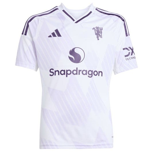 Manchester United Youth 2025/26 Away Replica Custom Jersey - White | Adidas outlet