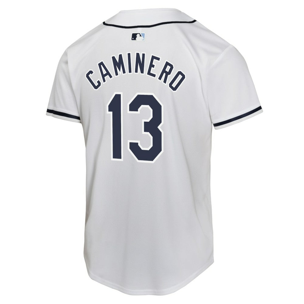 Junior Caminero Tampa Bay Rays Youth Home Player Game Jersey - White | Nike