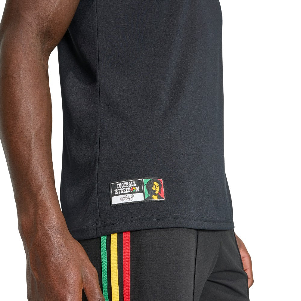 Jamaica National Team 2026 Pre-Match Training Jersey - Black | Adidas discount