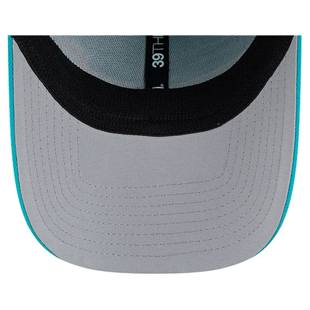 Miami Dolphins New Era Stripes 39THIRTY Flex Hat - Aqua for sale