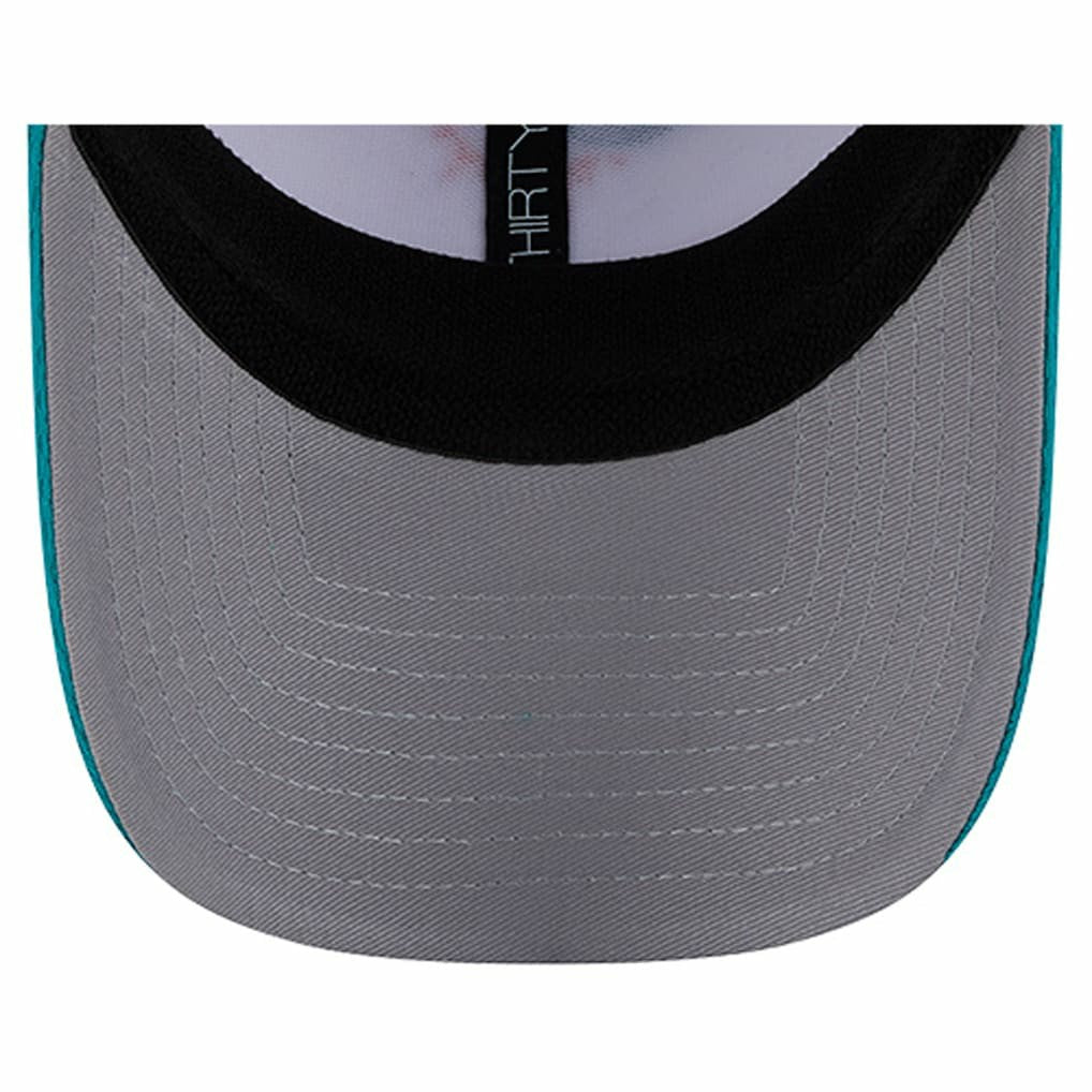 Miami Dolphins New Era Dashmark Rays 39THIRTY Flex Hat - White/Aqua for sale