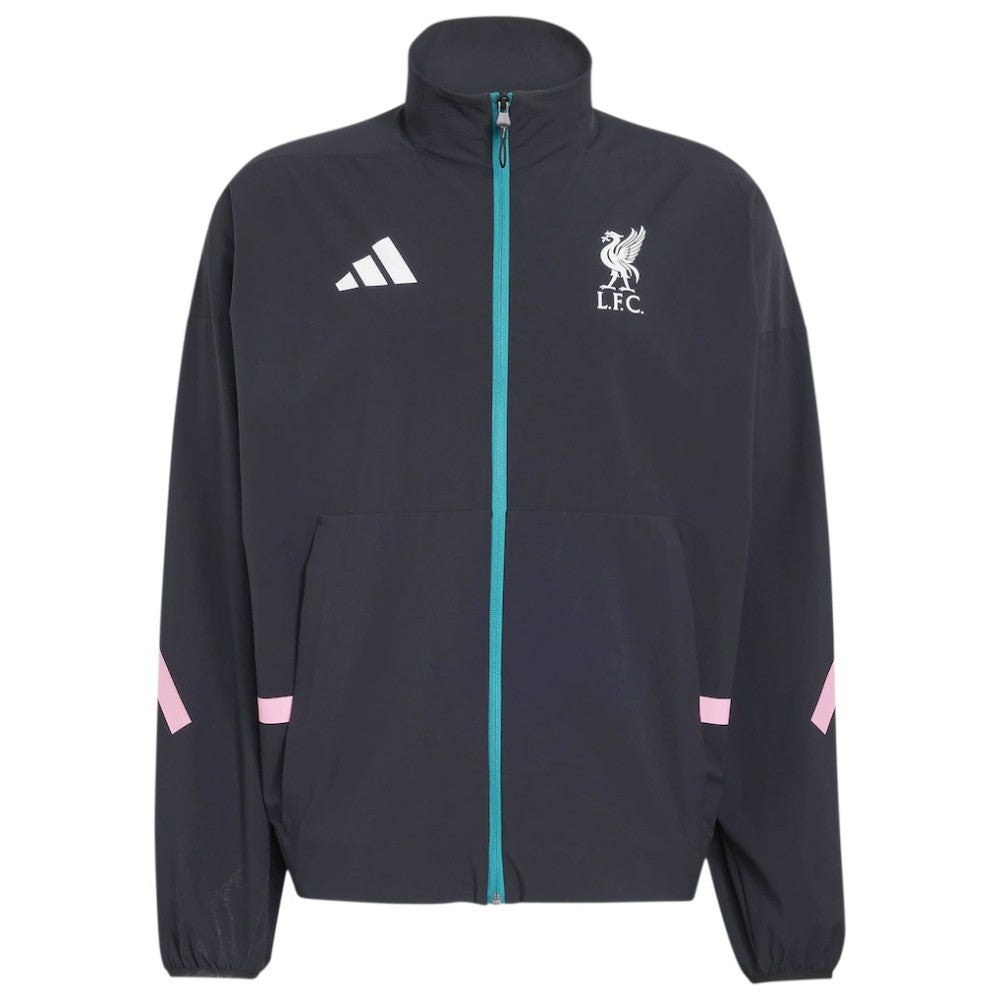 Liverpool 2025/26 Club Anthem Full-Zip Jacket - Black | Adidas sale