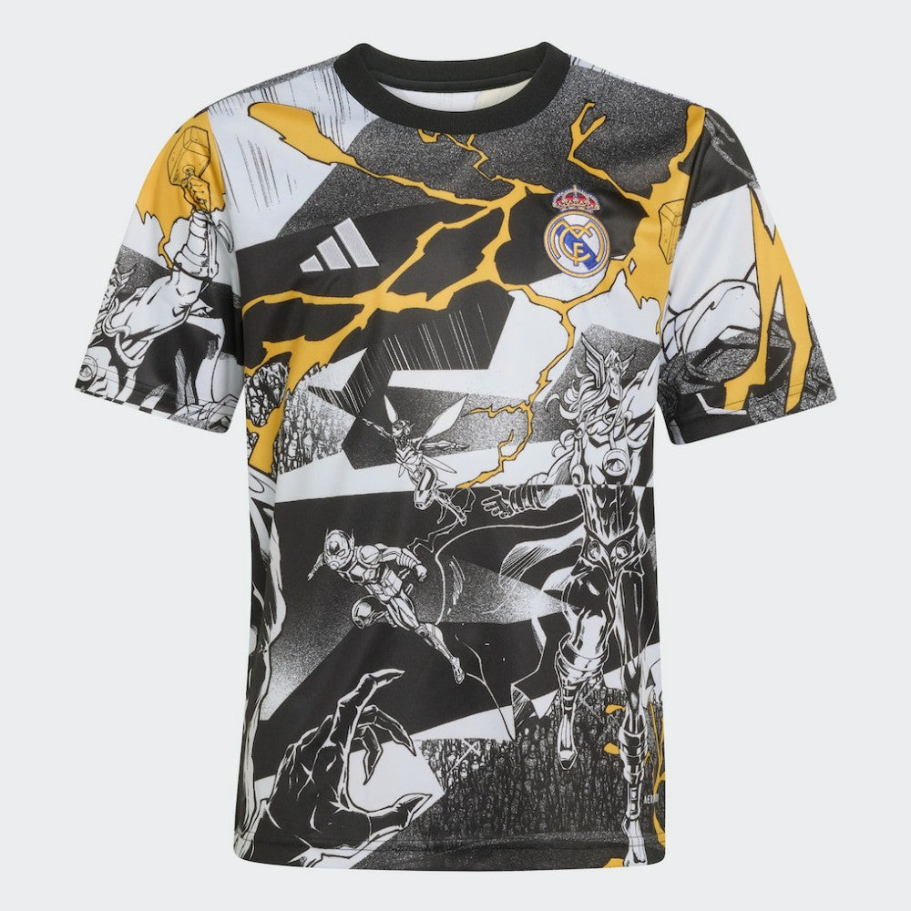 Real Madrid x Marvel Youth AEROREADY 2025/26 Pre-Match Top - White | Adidas sale