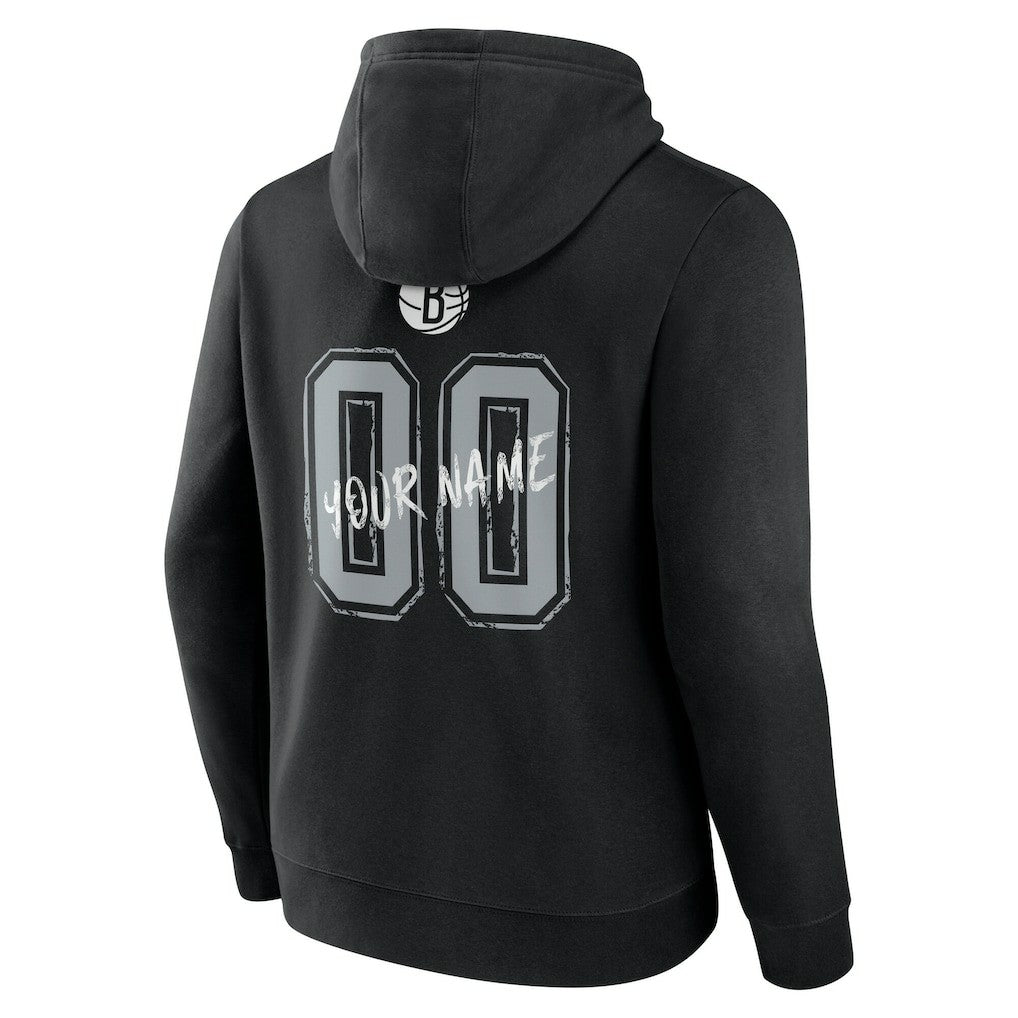 Brooklyn Nets Hustle Custom Pullover Hoodie - Black outlet