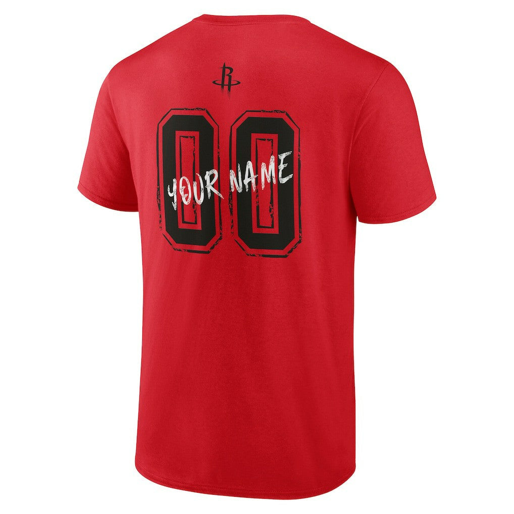 Houston Rockets Hustle Custom T-Shirt sale - Red discount