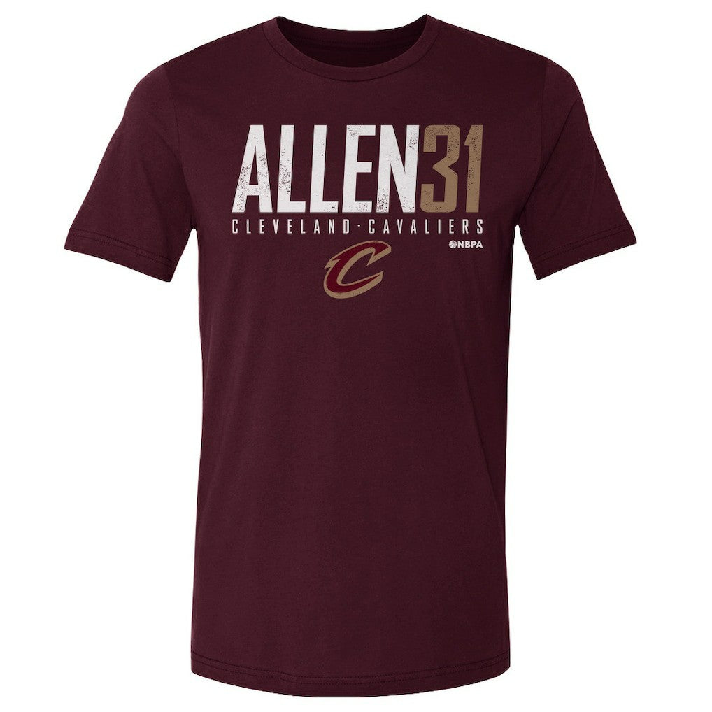 Jarrett Allen Cleveland Cavaliers 500 Level Elite Player T-Shirt sale - Wine on sale