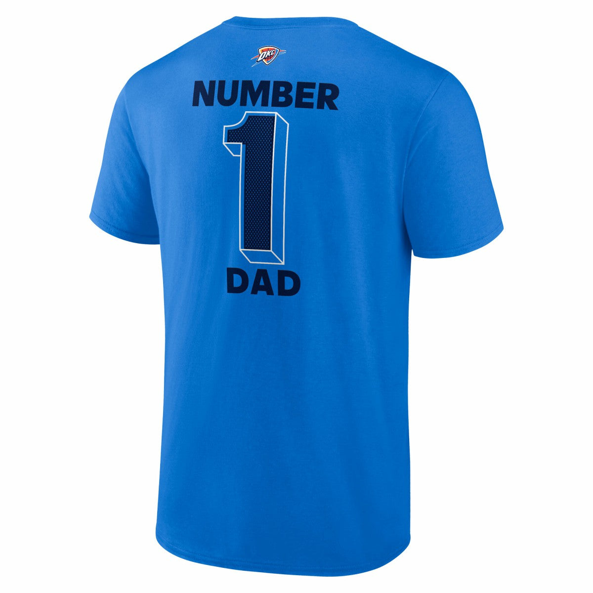 Oklahoma City Thunder #1 Dad Jersey T-Shirt - Blue sale