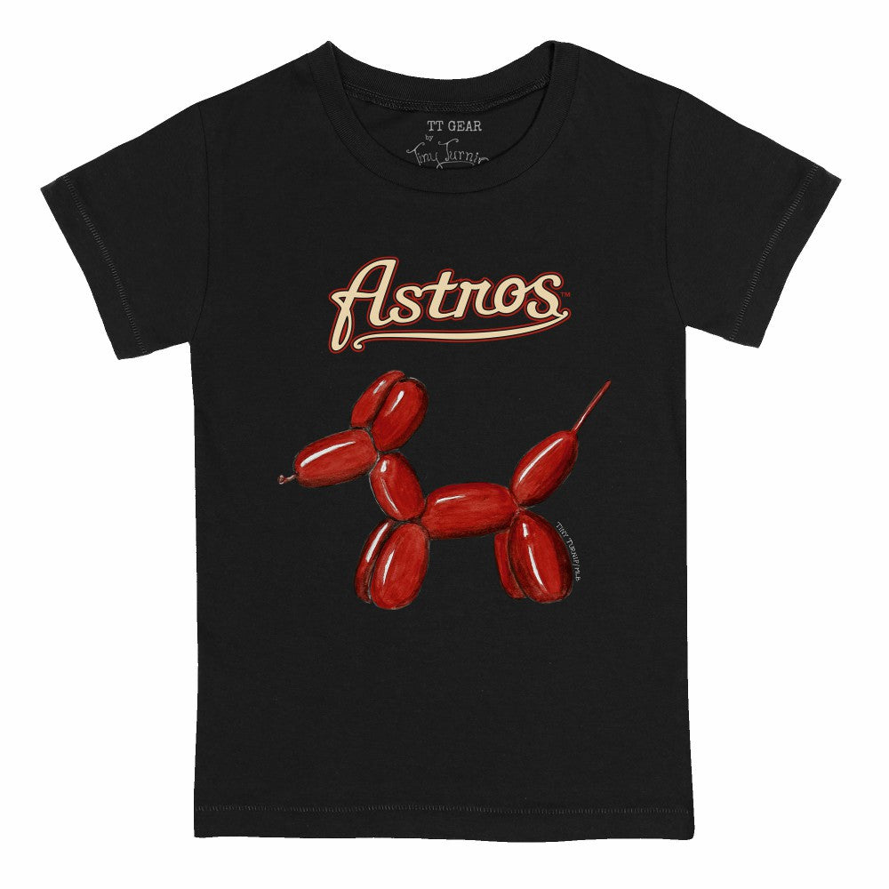 Houston Astros Tiny Turnip Youth Balloon Dog T-Shirt - Black