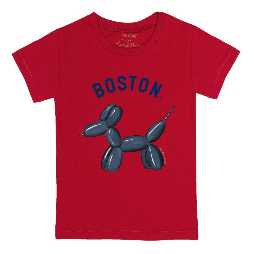 Boston Red Sox Tiny Turnip Youth Balloon Dog T-Shirt - Red
