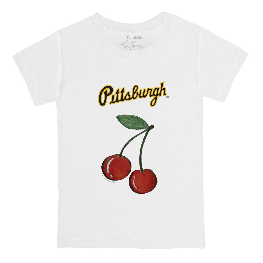 Pittsburgh Pirates Tiny Turnip Youth Cherries T-Shirt - White