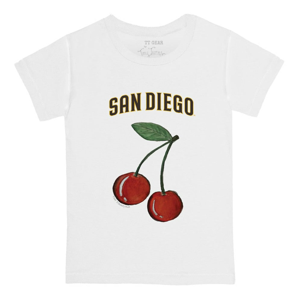 San Diego Padres Tiny Turnip Youth Cherries T-Shirt - White