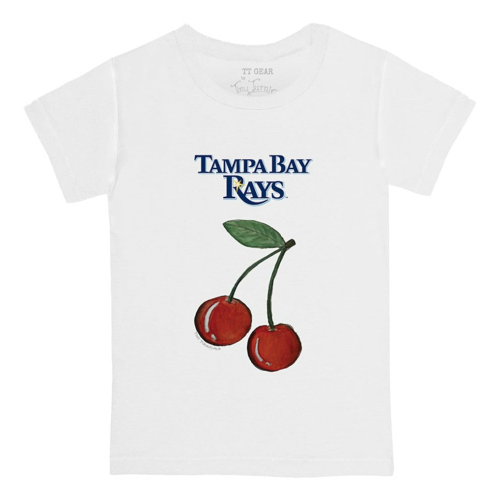 Tampa Bay Rays Tiny Turnip Youth Cherries T-Shirt - White