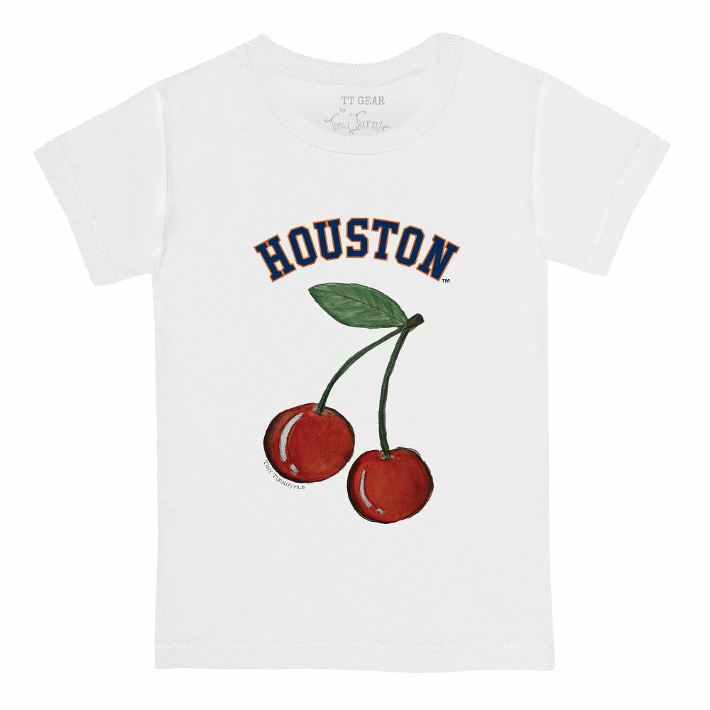 Houston Astros Tiny Turnip Youth Cherries T-Shirt - White