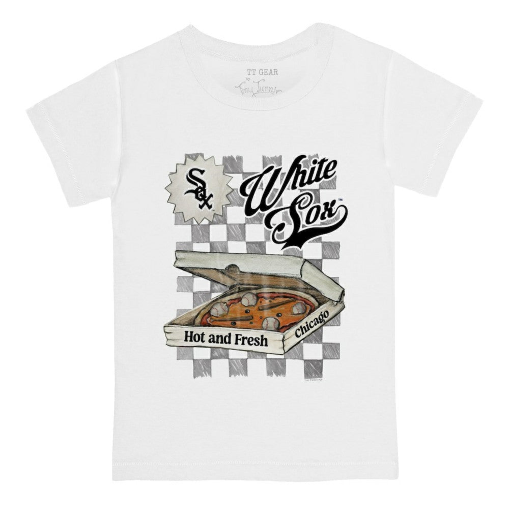 Chicago White Sox Tiny Turnip Youth Pizza T-Shirt - White