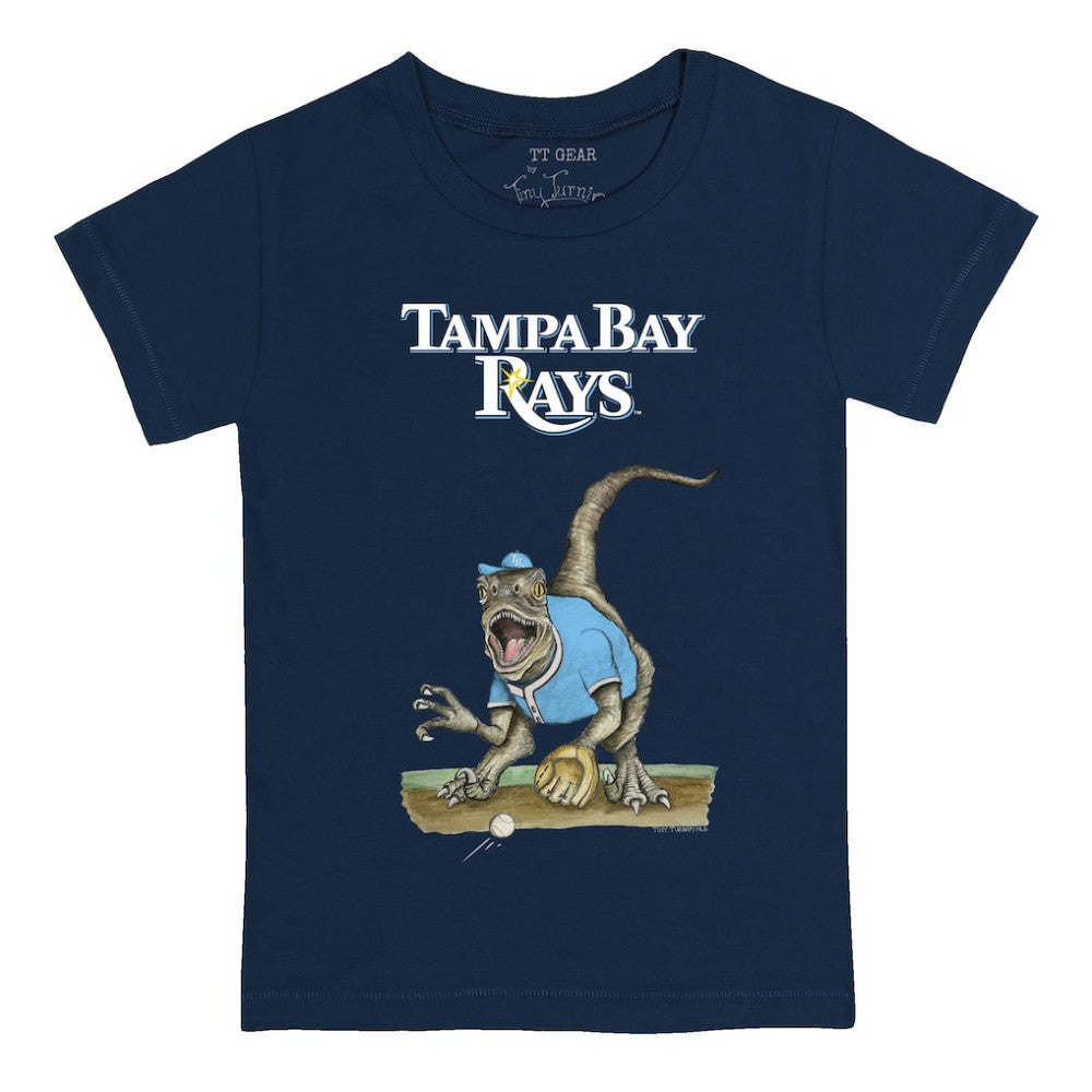 Tampa Bay Rays Tiny Turnip Youth Velociraptor T-Shirt - Navy