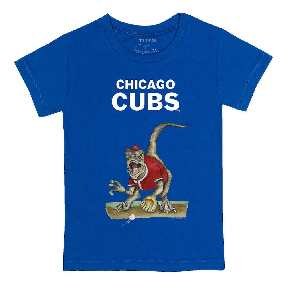 Chicago Cubs Tiny Turnip Youth Velociraptor T-Shirt - Royal
