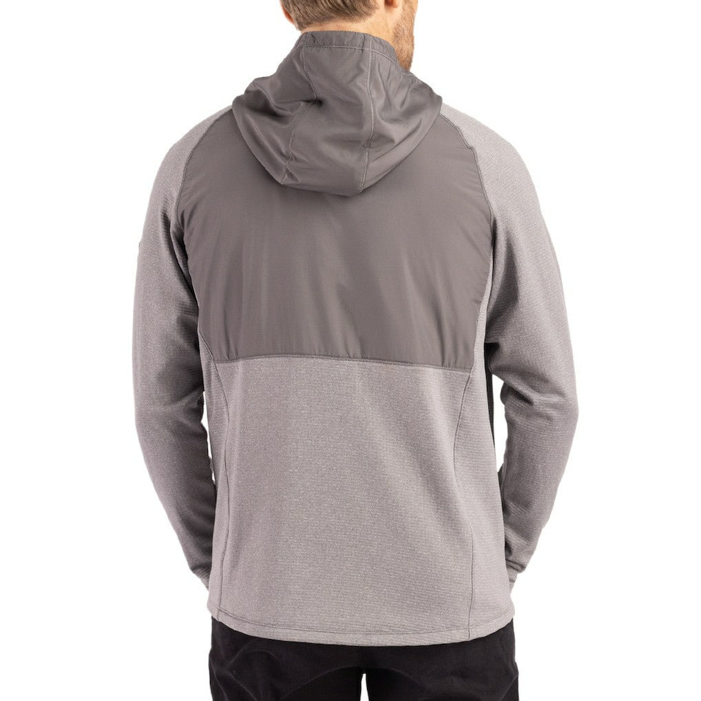 Indianapolis Colts Cutter & Buck Peshastin Eco Fleece Recycled Raglan Full-Zip Tri-Blend Hybrid Jacket - Heather Gray outlet
