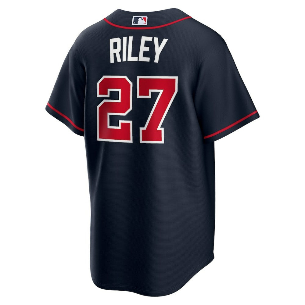 Austin Riley Atlanta Braves Alternate Replica Jersey - Navy | Nike